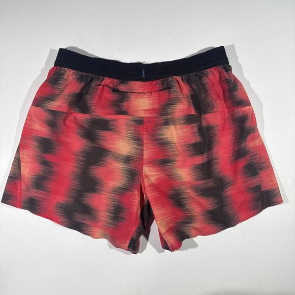 Janji 6” AFO Middle Running Shorts Men’s Medium Red Black Tie Dye Lightweight - Picture 4 of 11